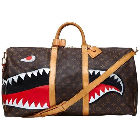 lv bag with shark print|louis vuitton lv shark.